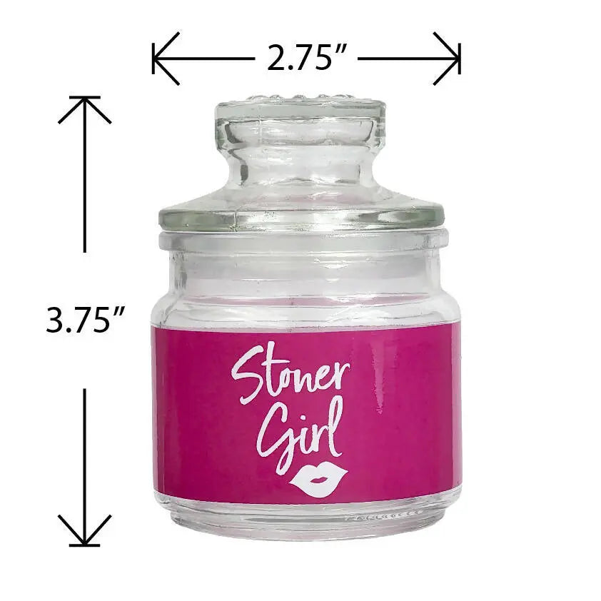 Pink Stoner Girl Stash Jar 420 Gift For Her