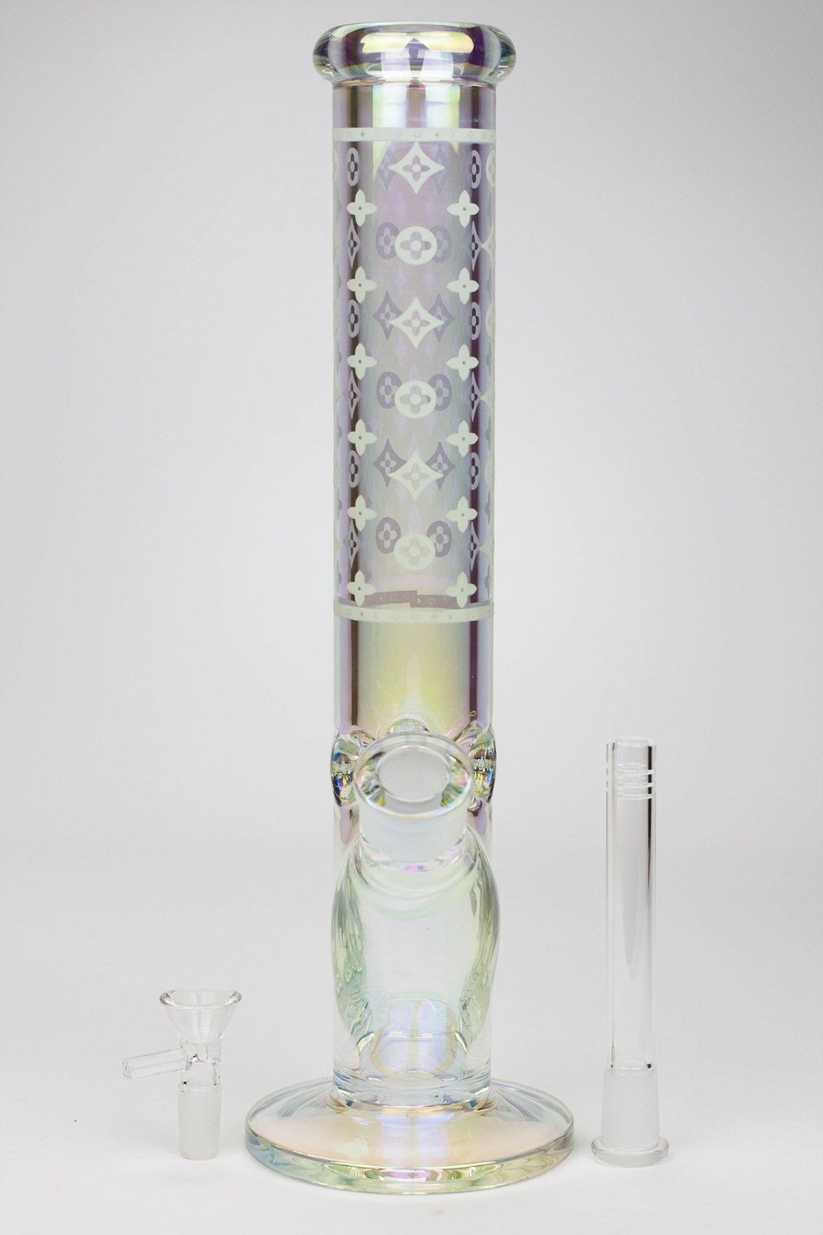 14-Inch Electroplated Straight Tube Bong