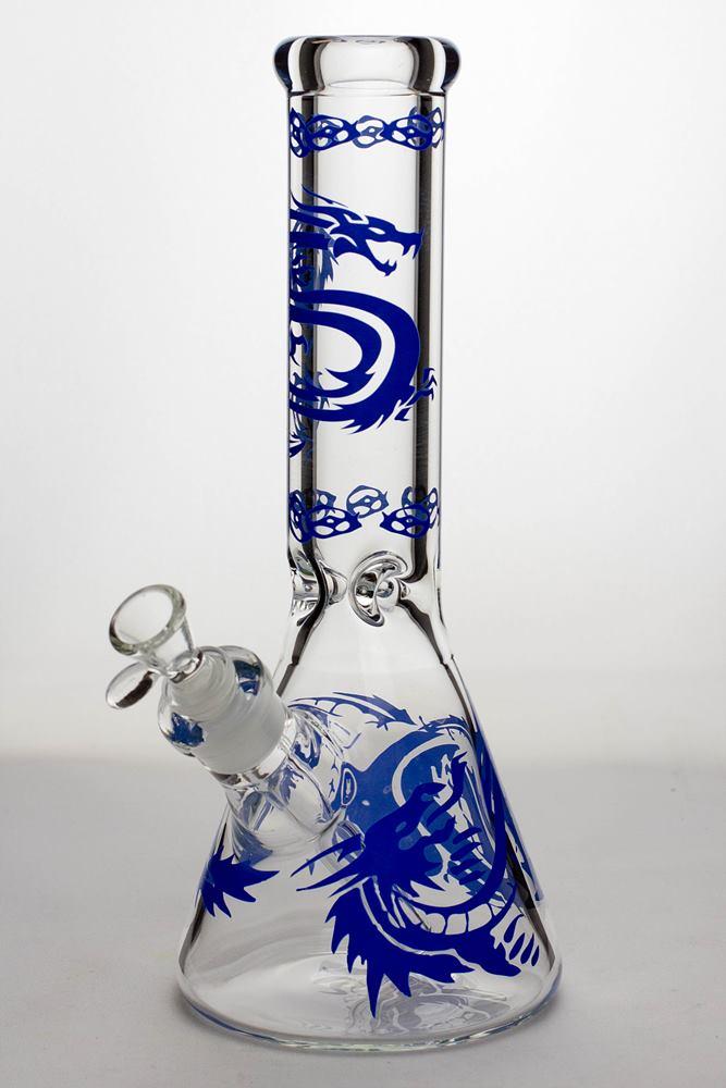 12 Inch Thick Dragon Blue Beaker Bong