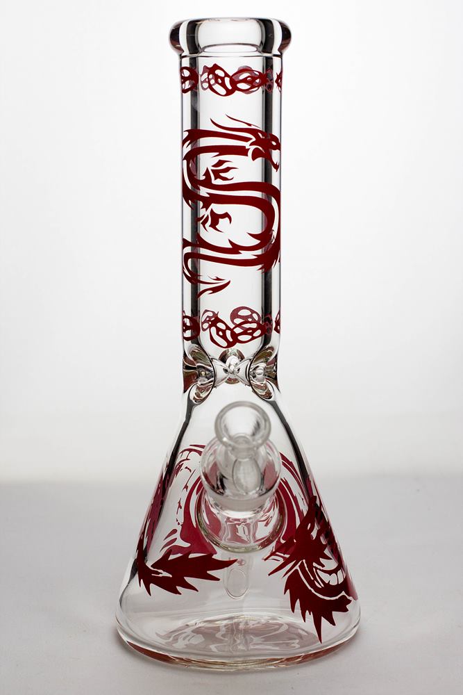 Front View of the 12 Inch Thick Dragon Beaker Bong