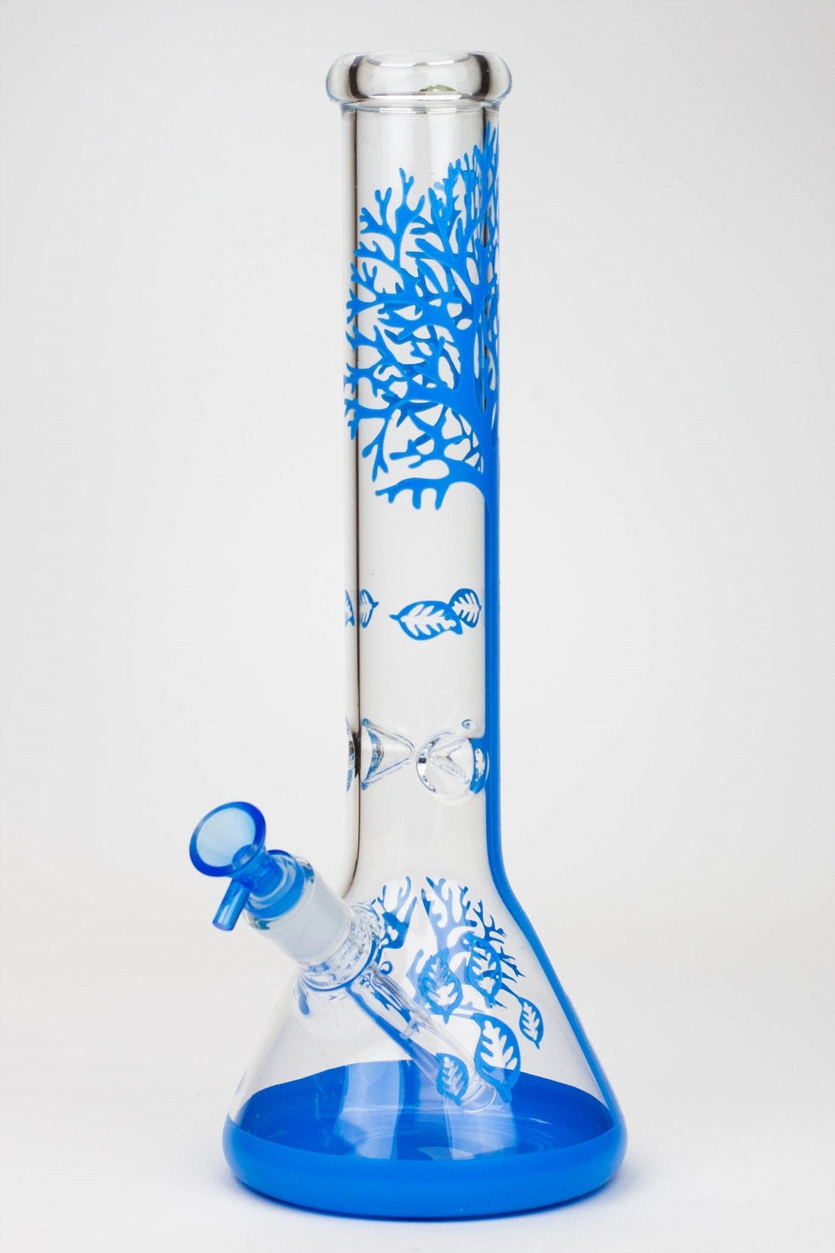 14 Inch Tree of Life Glass Bong in Blue