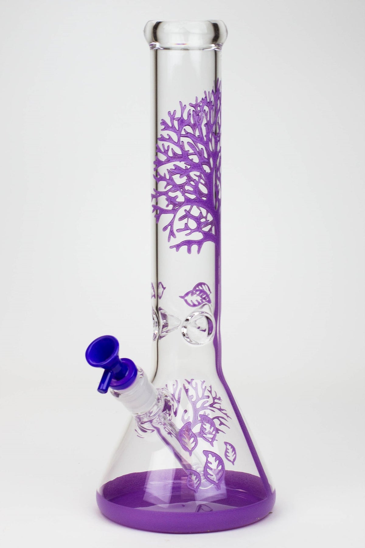 14 Inch Tree of Life Glass Bong in Purple