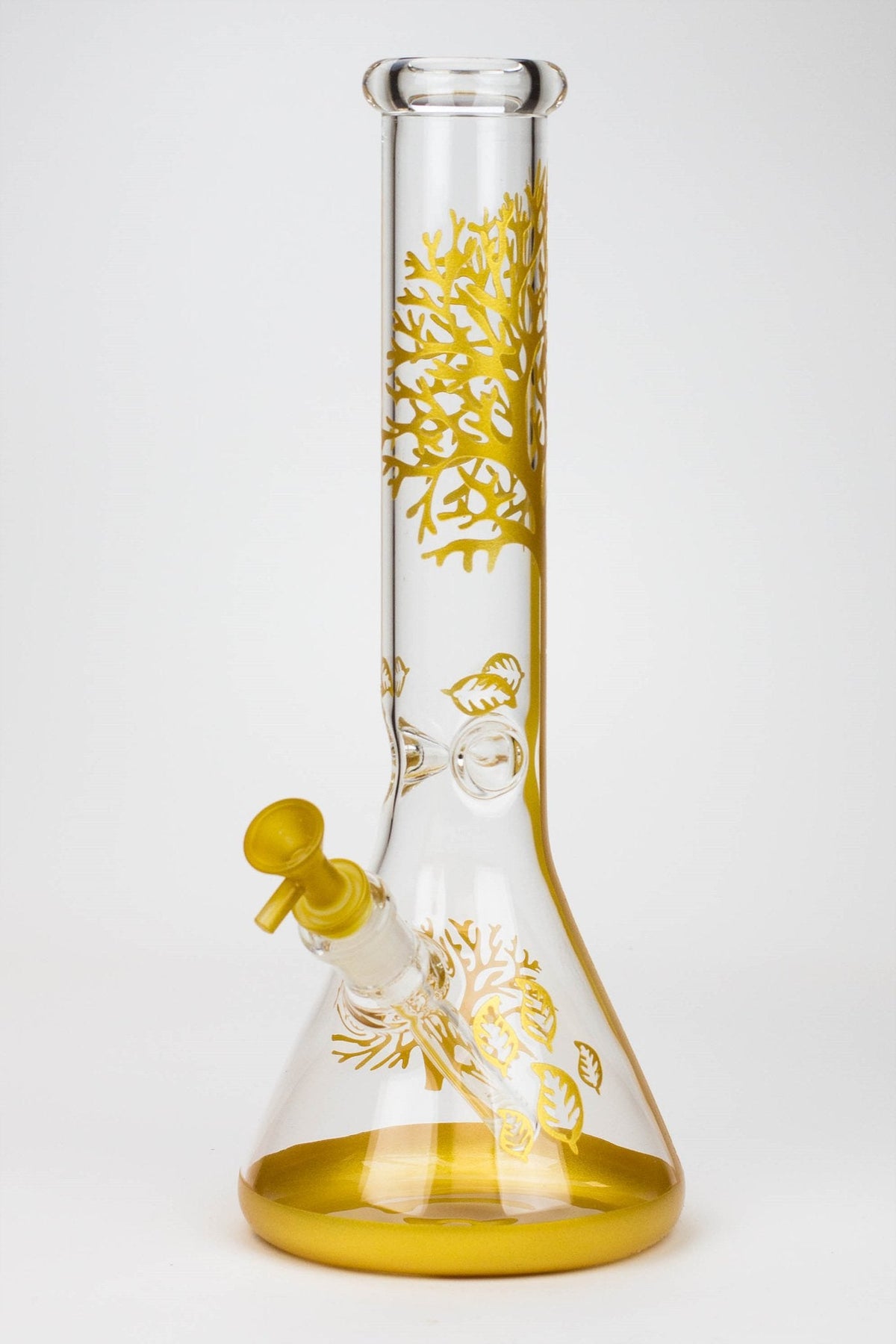 14 Inch Tree of Life Glass Bong in Yellow