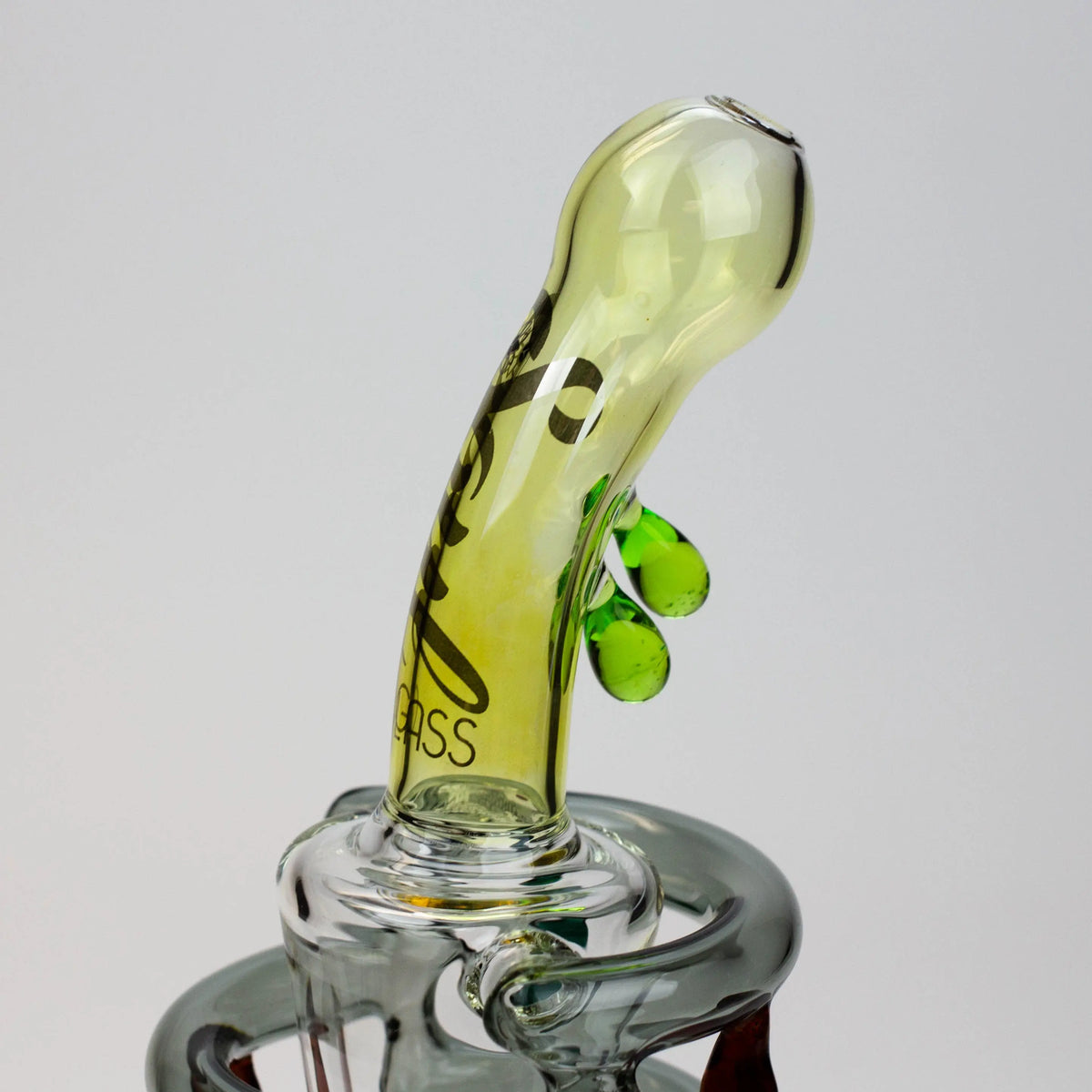 Glass Mouthpiece for the 9 Inch Vortex Recycler Dab Rig From SOUL Glass