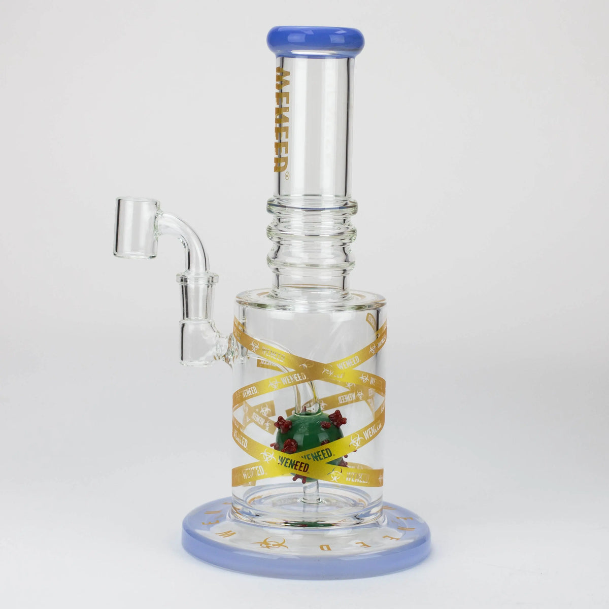 Side View of the WENEED 10-Inch Bio Hazard Dab Rig