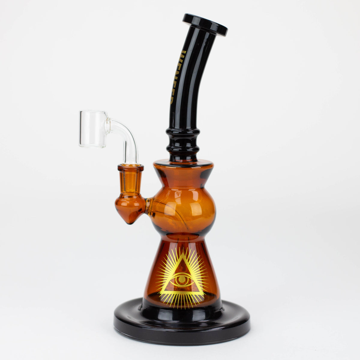 Side View of the WENEED 10 inch Dark Arc Dab Rig 