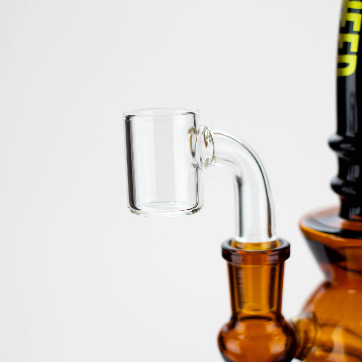 Quartz Banger in the WENEED 10 inch Dark Arc Dab Rig 