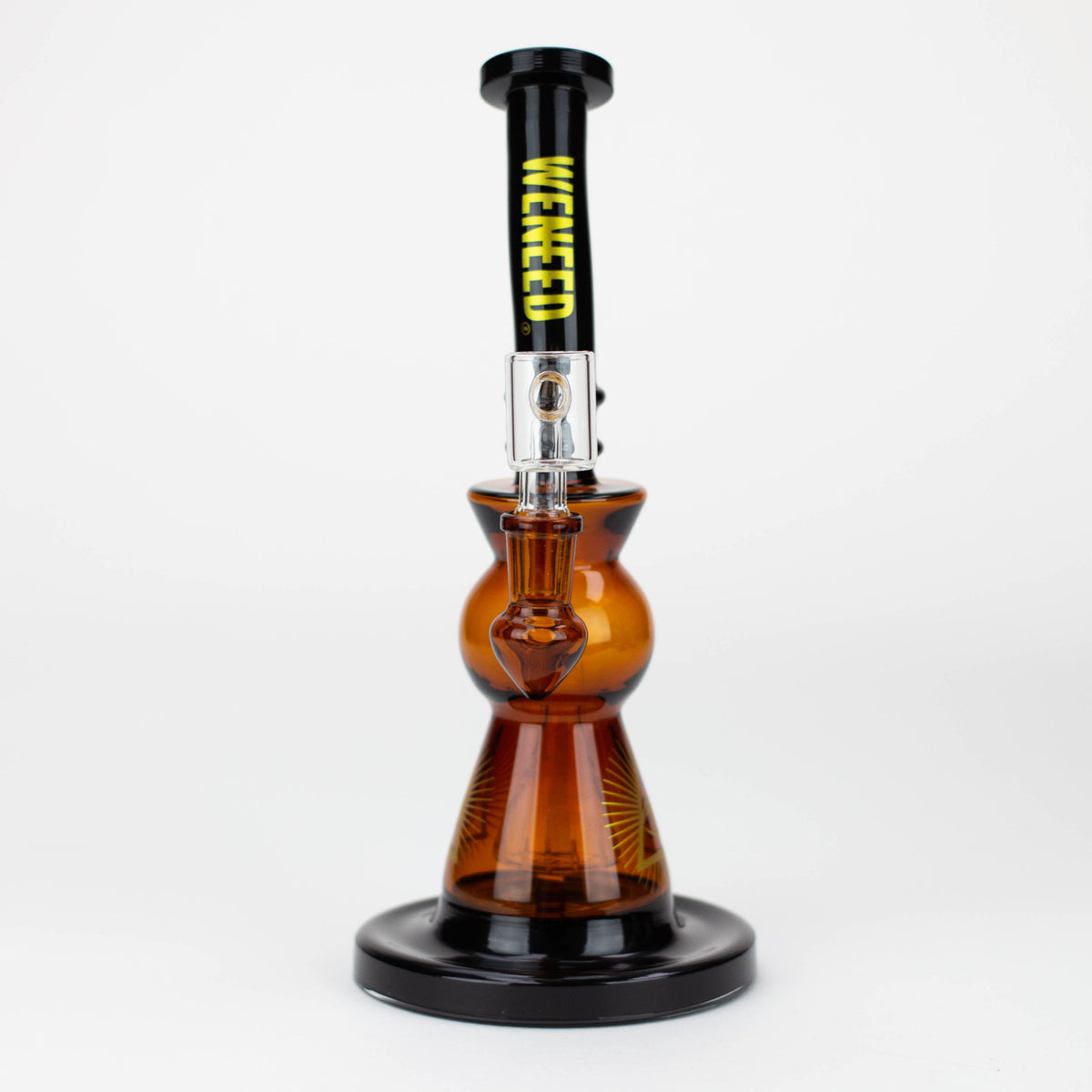 Front View of the WENEED 10 inch Dark Arc Dab Rig for concentrates