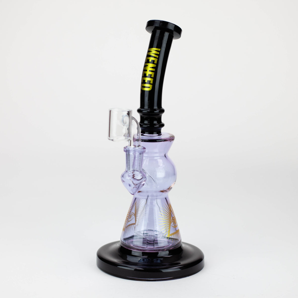 WENEED 10 inch Dark Arc Dab Rig in Purple