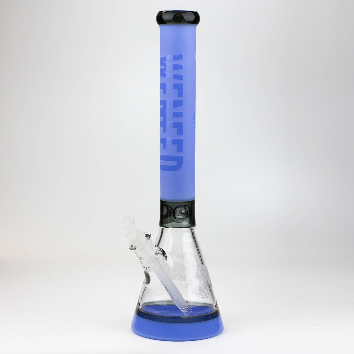 19 Inch Mayan King Beaker Bong from WENEED Glass in Blue