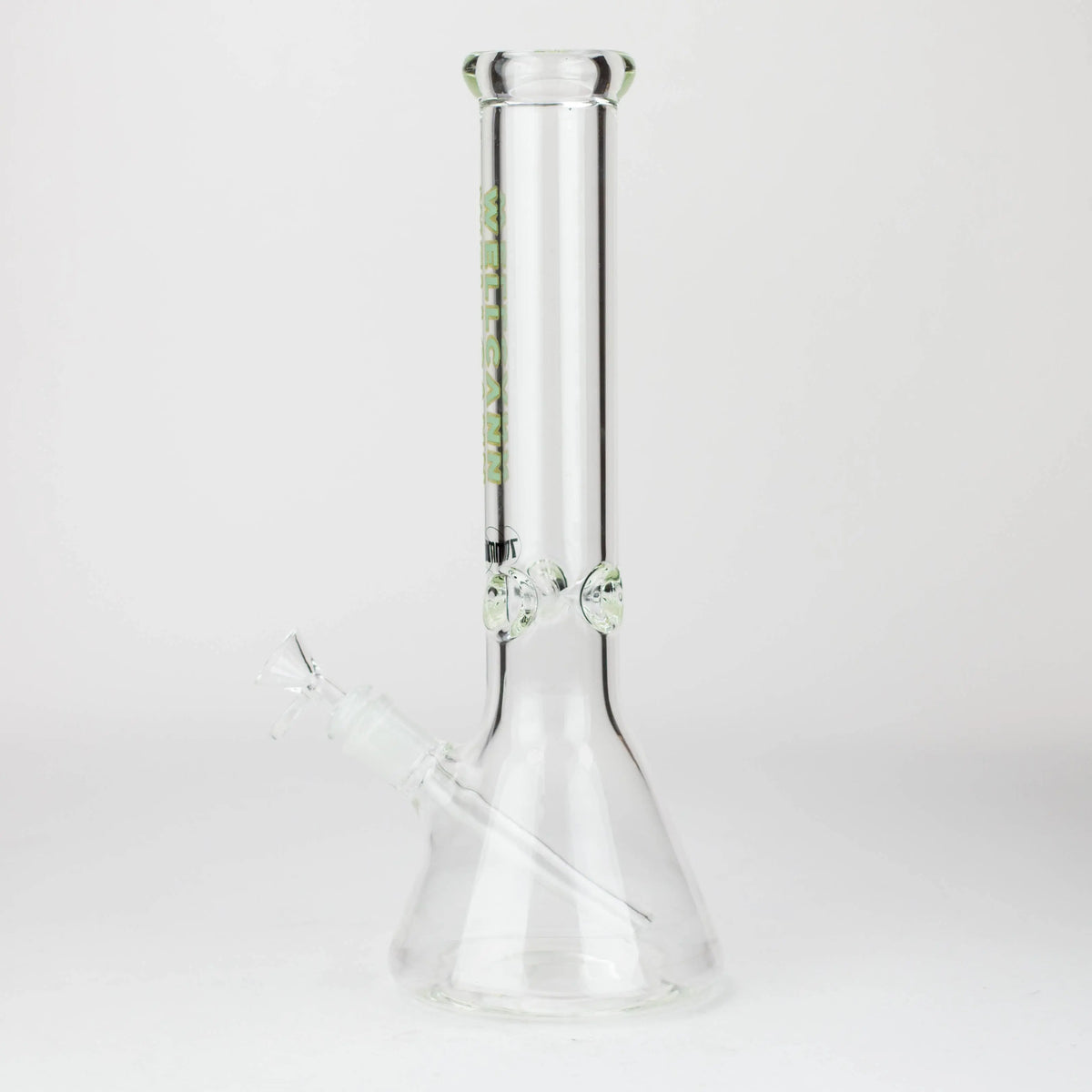 Side View of the 14 Inch Glass Beaker Bong by Wellcann