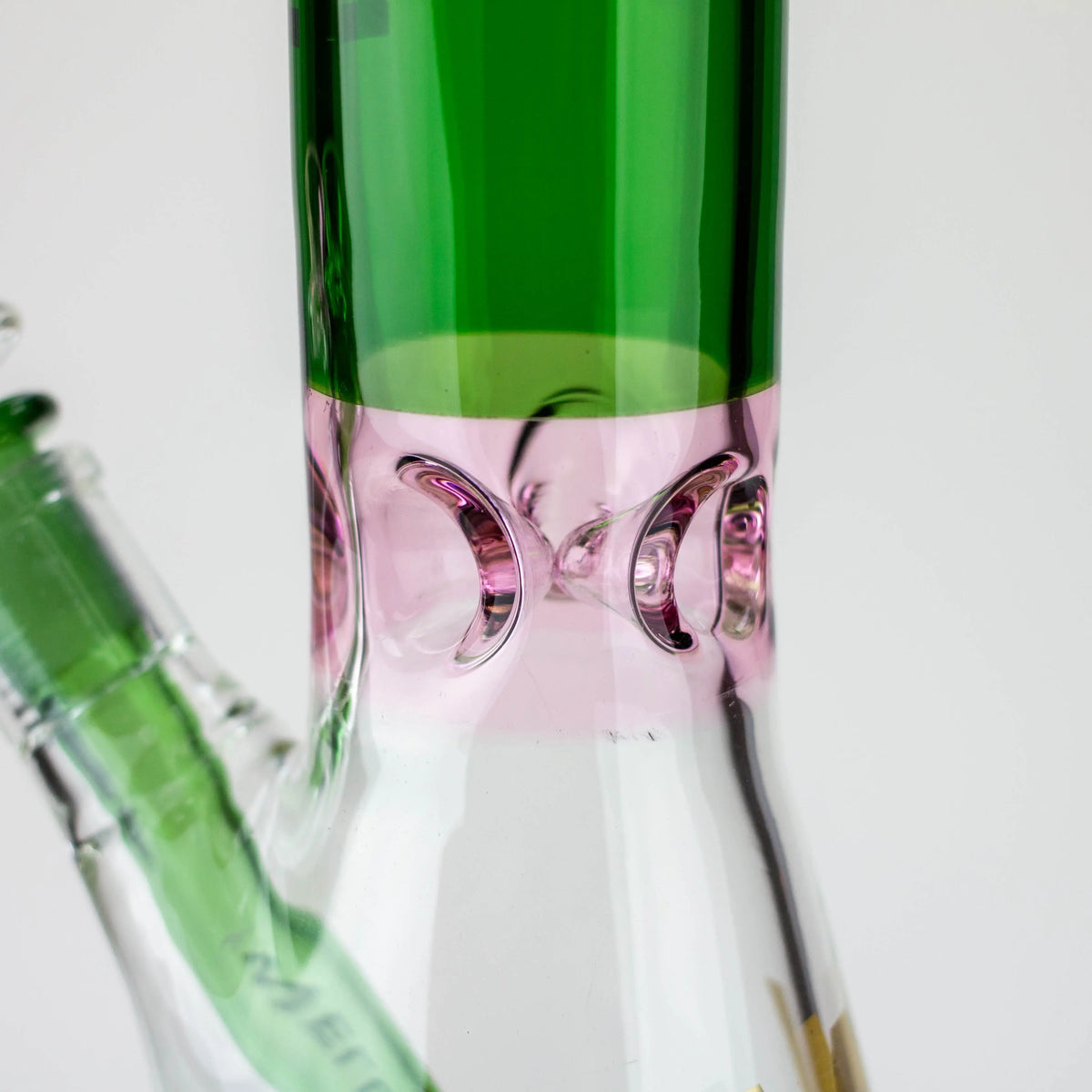 Pink Ice Catcher in the WellCann 16 Inch Colored Beaker Bong 
