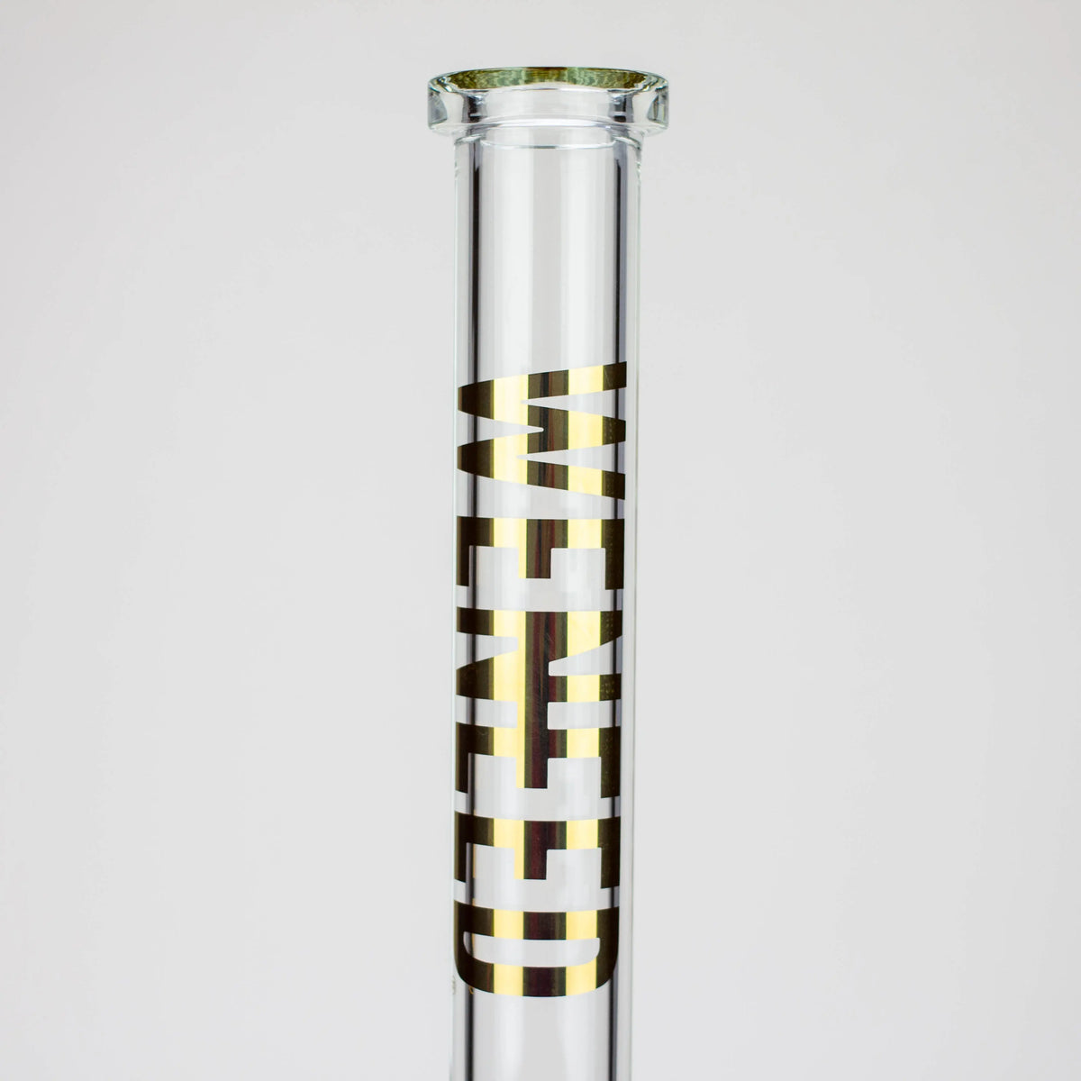 Glass neck of the WENEED 22 Inch Oversized Beaker Bong 