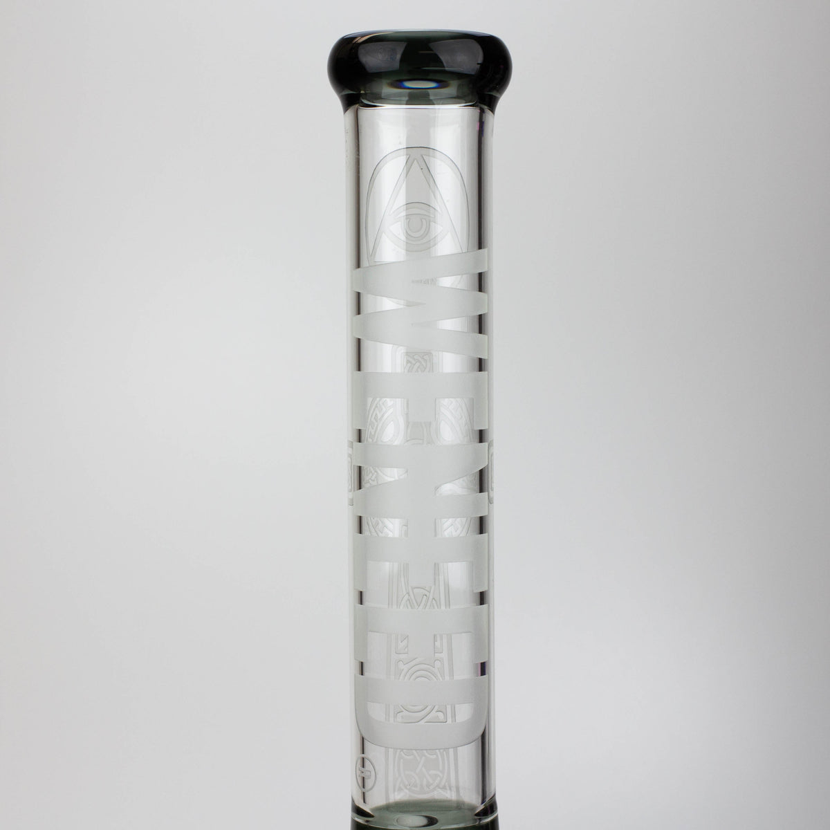 Glass Neck of the WENEED 18-inch Clear Crucifix Beaker Bong 