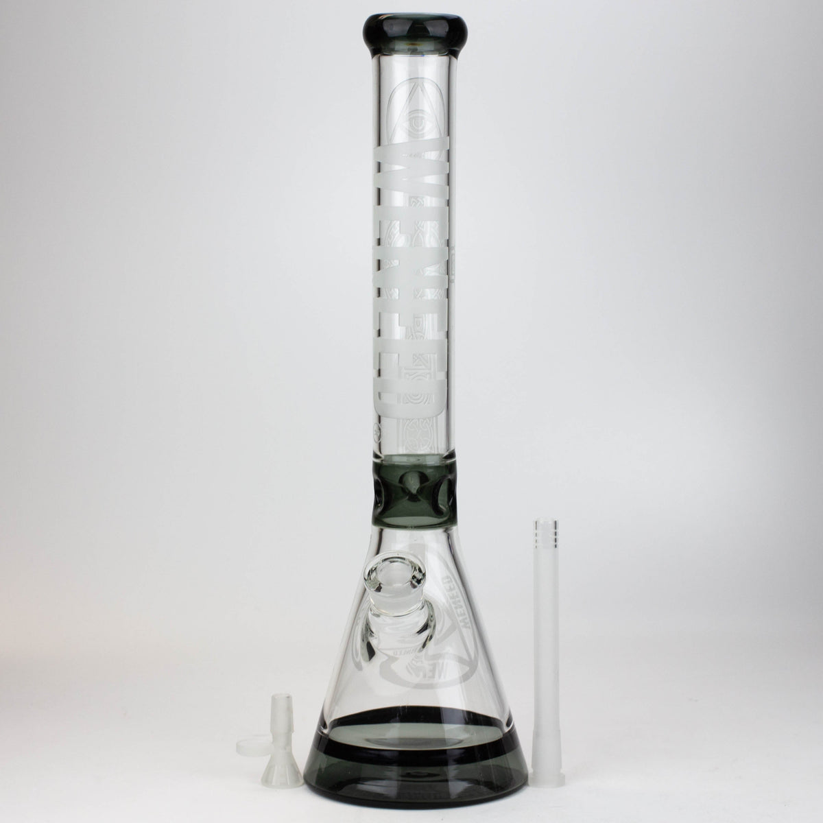 WENEED 18-inch Clear Crucifix Beaker Bong 