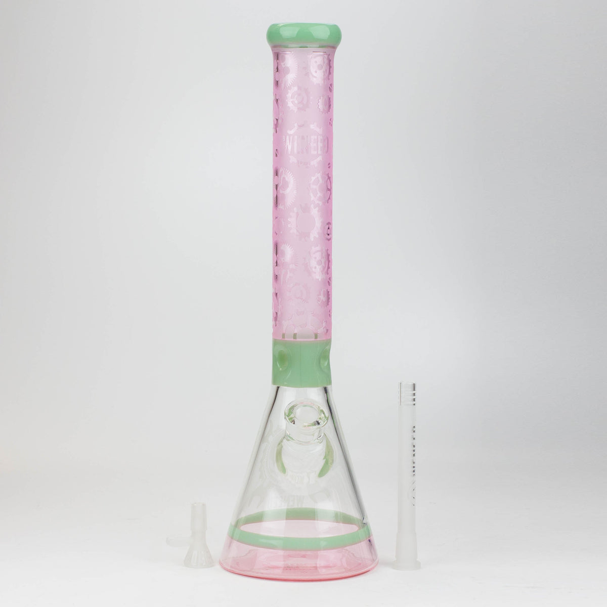 WENEED High Gear 19 inch Beaker Bong in Pink