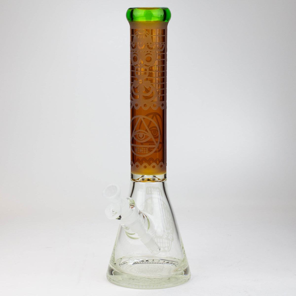 Memento Mori WENEED 16 inch Beaker Bong in Orange