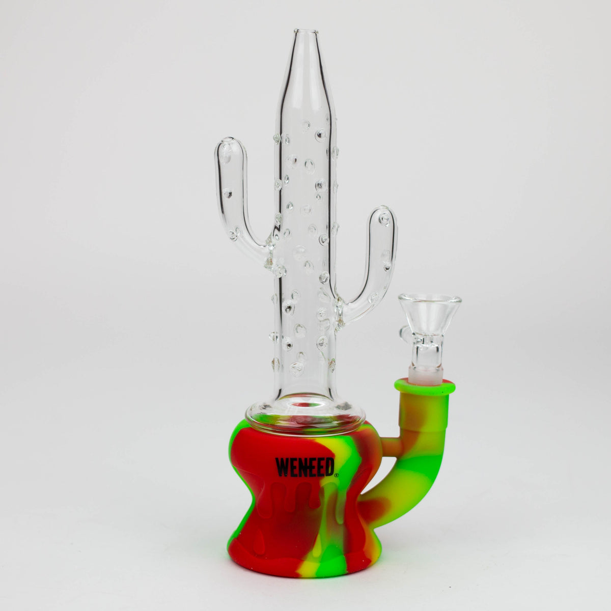 WENEED®- 9" Silicone Cactus Bong - Rasta - Canada