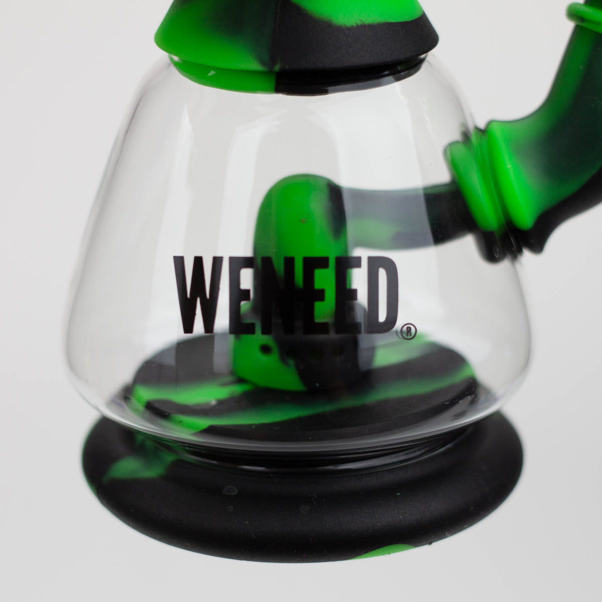 Glass Base of the 9 Inch Monster Eye Silicone Dab Rig from WENEED