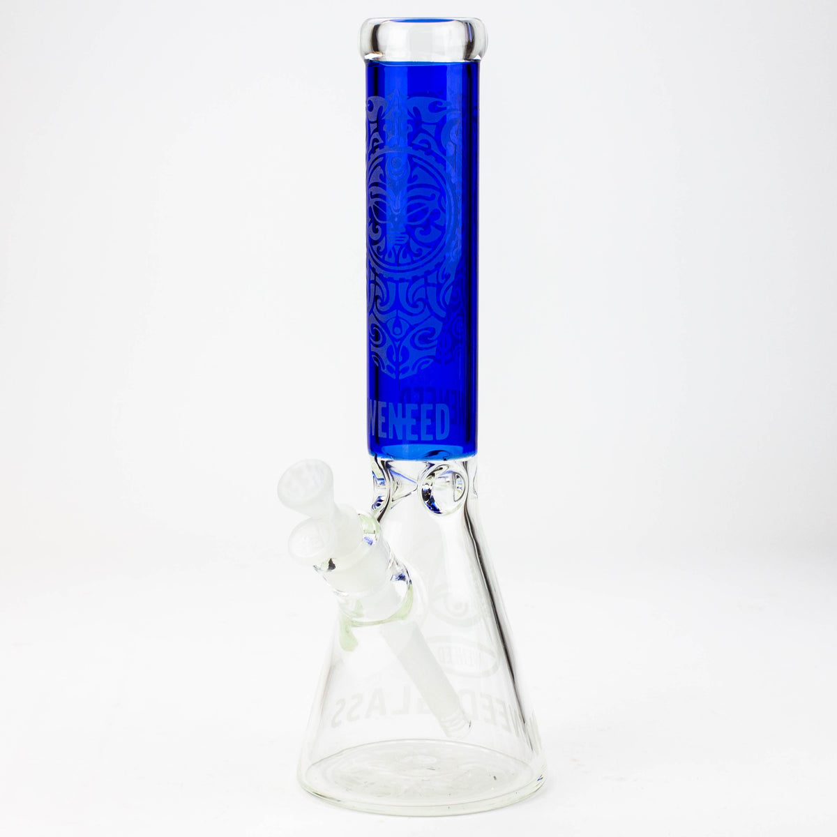 WENEED 14-Inch Sun God Blue Beaker Bong