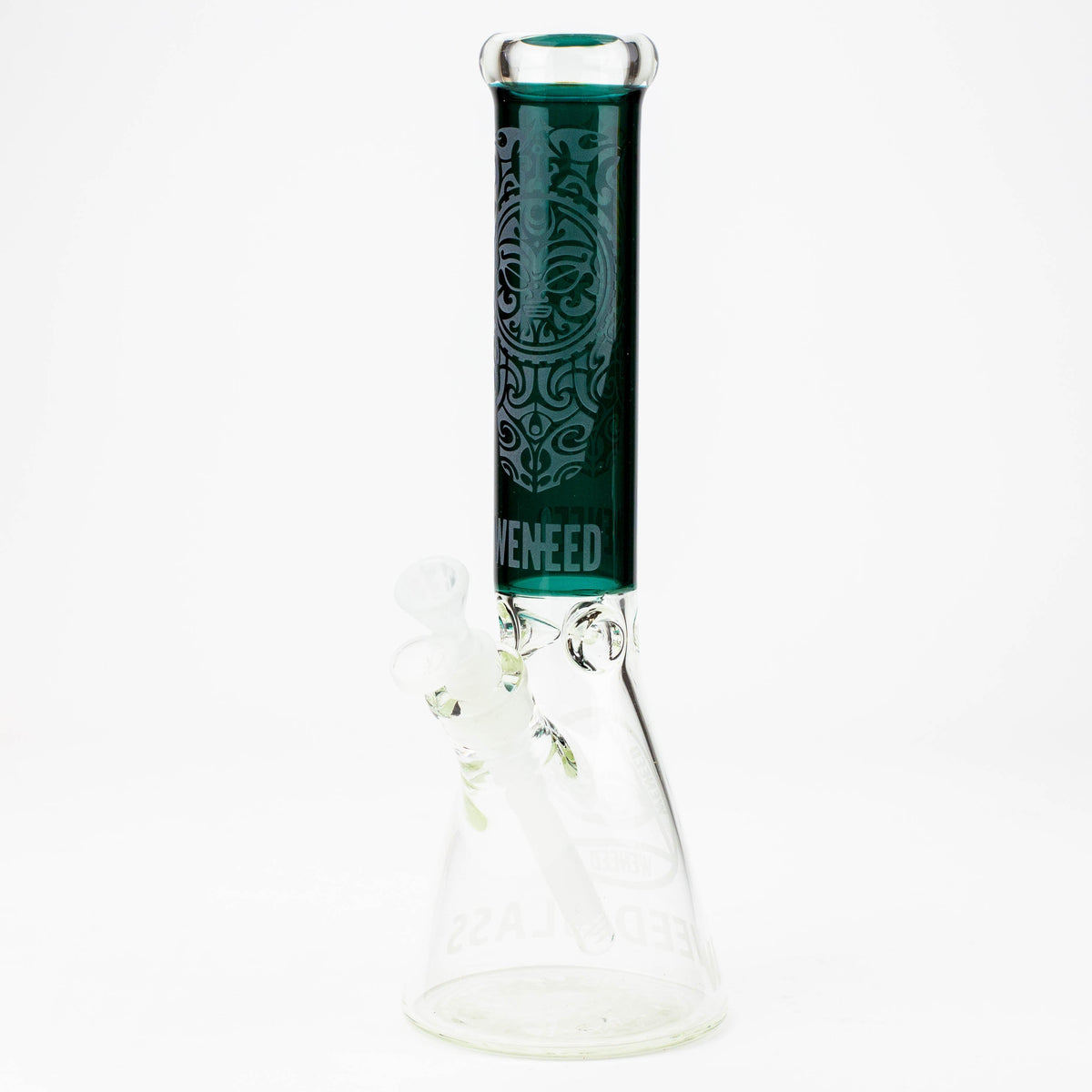 WENEED 14-Inch Sun God Beaker Bong in Green