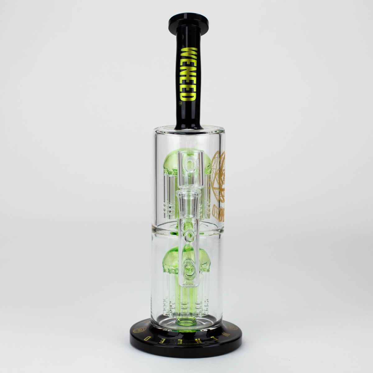 Front View of the WENEED Dark Chamber Tree Perc Dab Rig