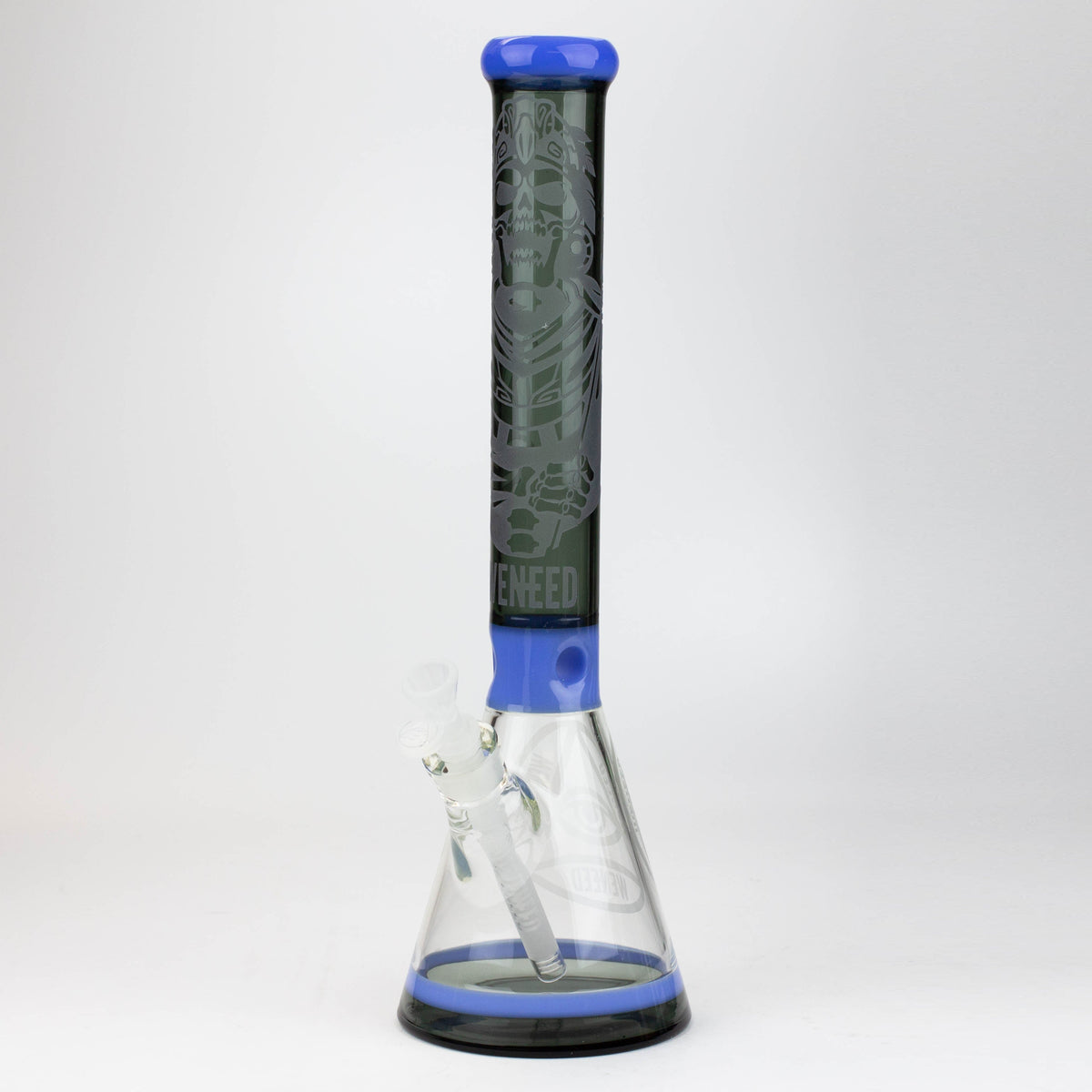 WENEED 18 Inch Undead Warrior Blue Beaker Bong