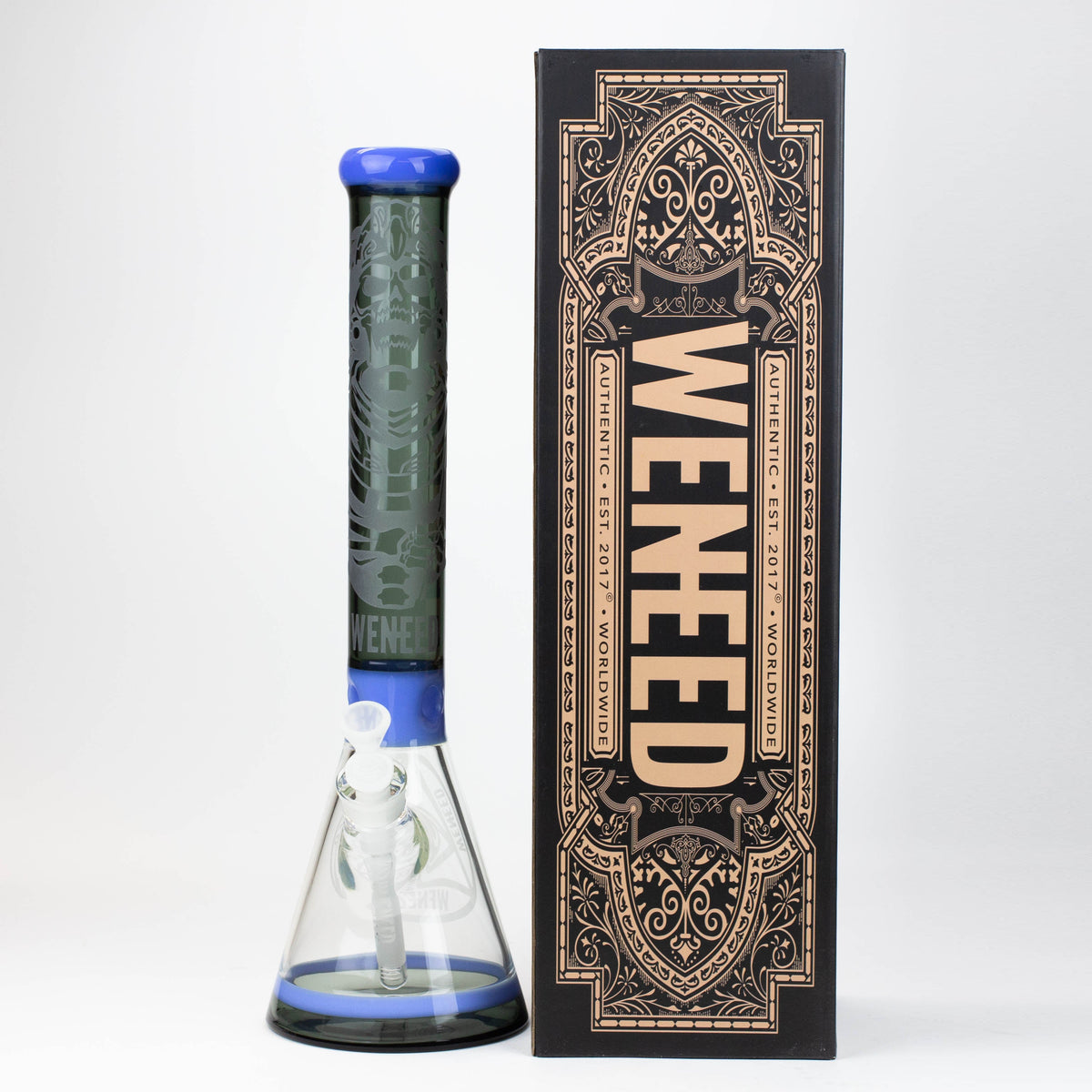 WENEED 18 Inch Undead Warrior Beaker Bong with Gift Box