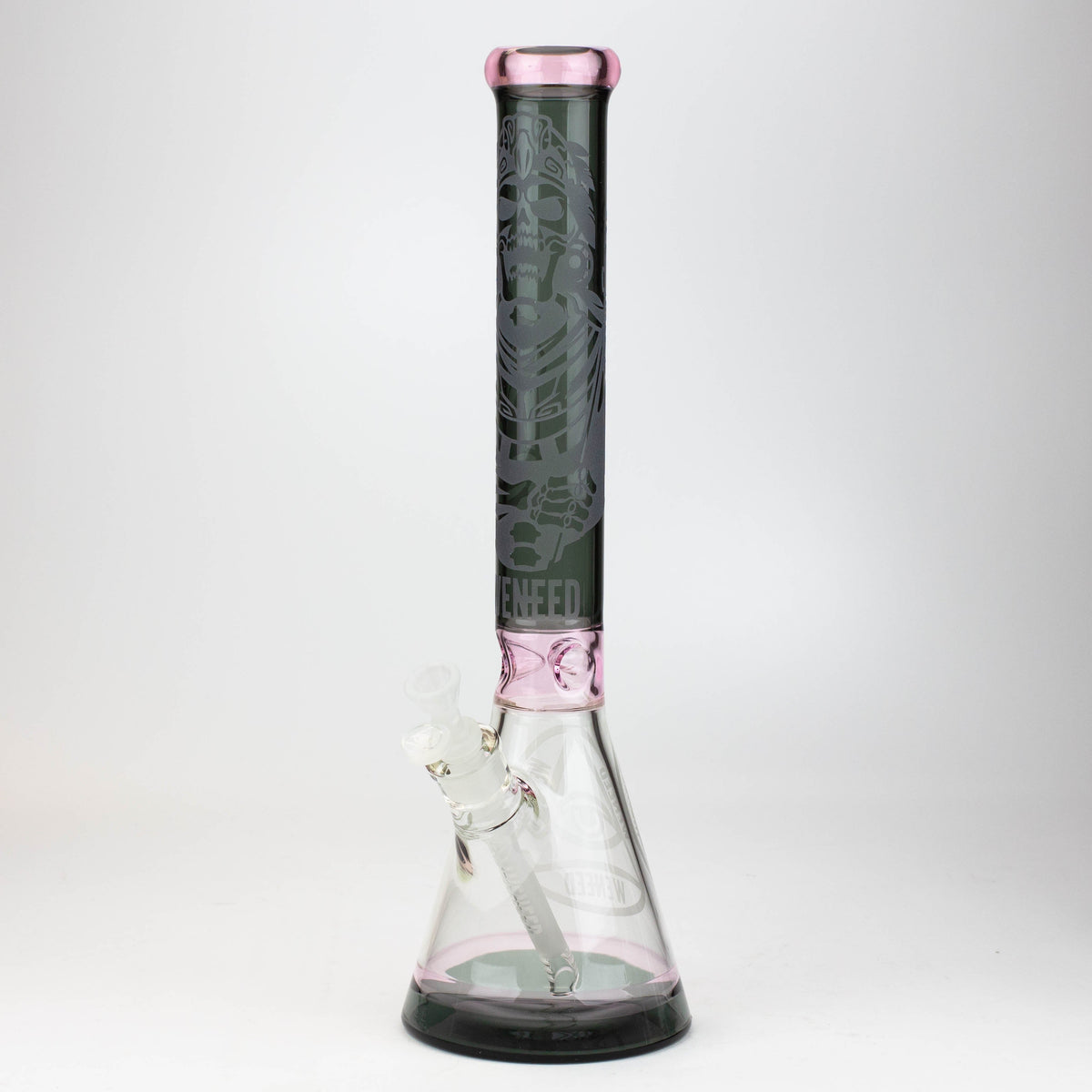 WENEED 18 Inch Undead Warrior Pink Beaker Bong