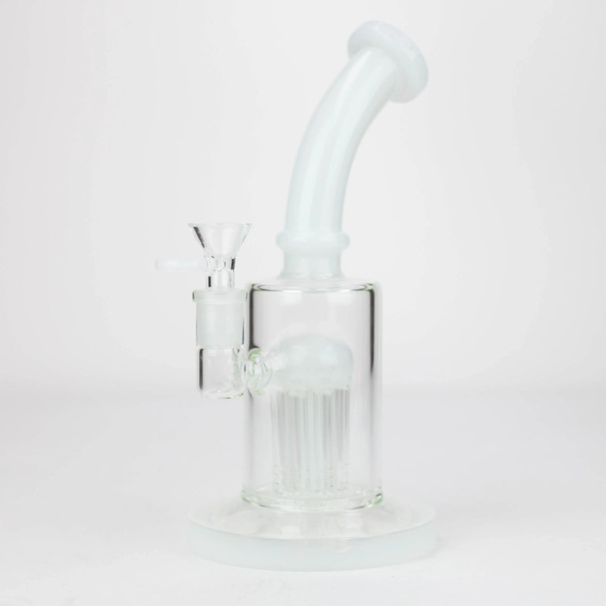 8.5" Glass Bubbler Bong with 8-Arm Percolator Canada - White