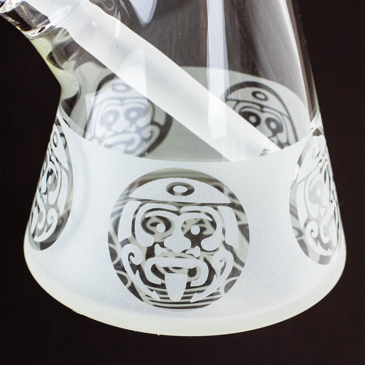 WENEED 14 inch Tribal Warrior Beaker Bong Base With Warrior Design