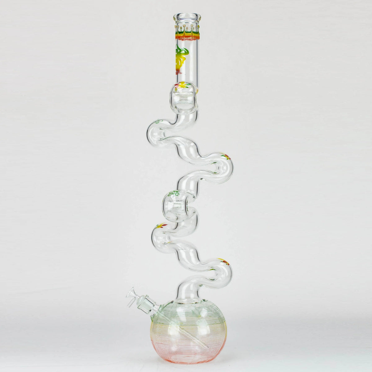 Side View of the 29 Inch Huge Kink Zong Beaker Bong from XTREME Glass