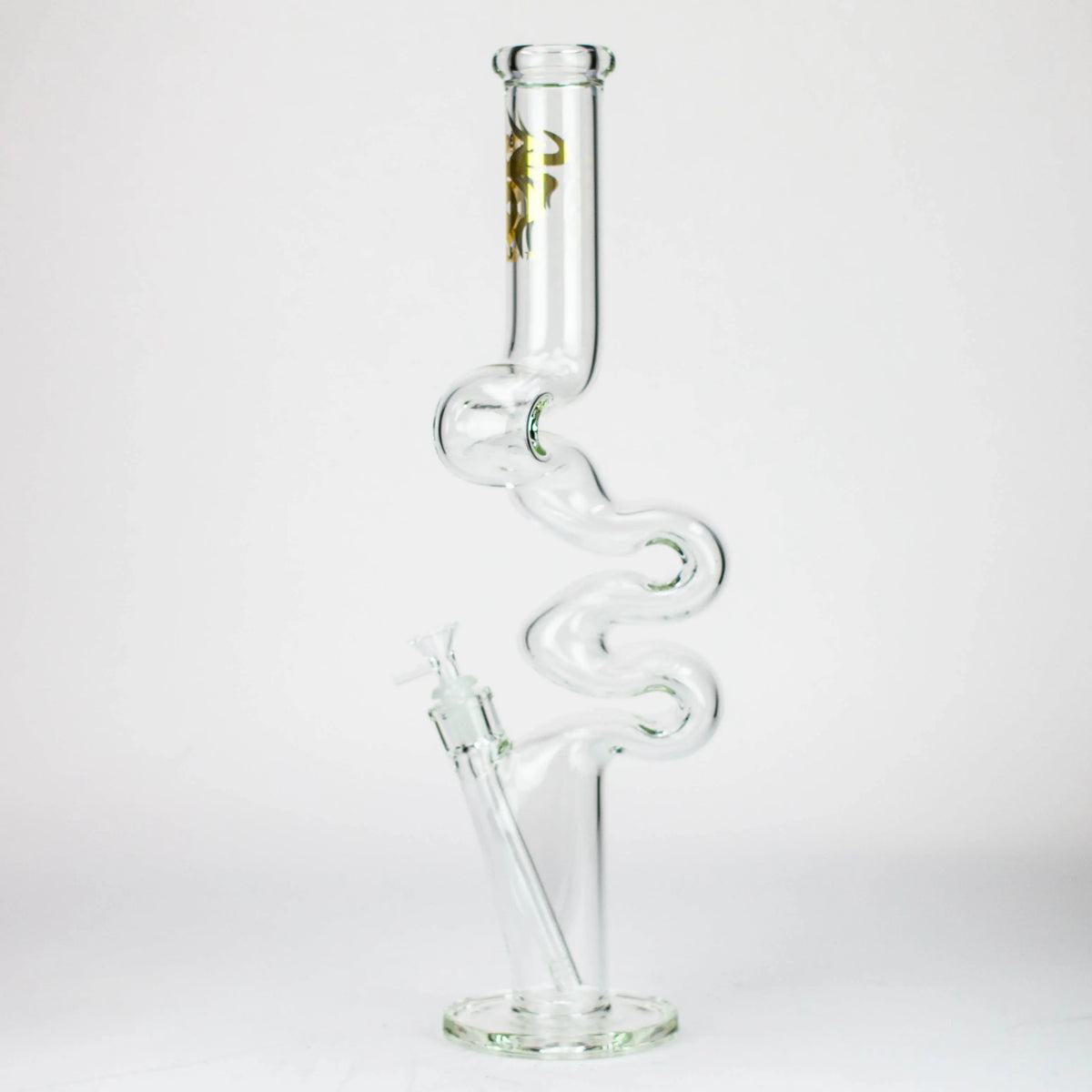 Side View of the XTREME 20 Inch Kink Zong Straight Tube Bong