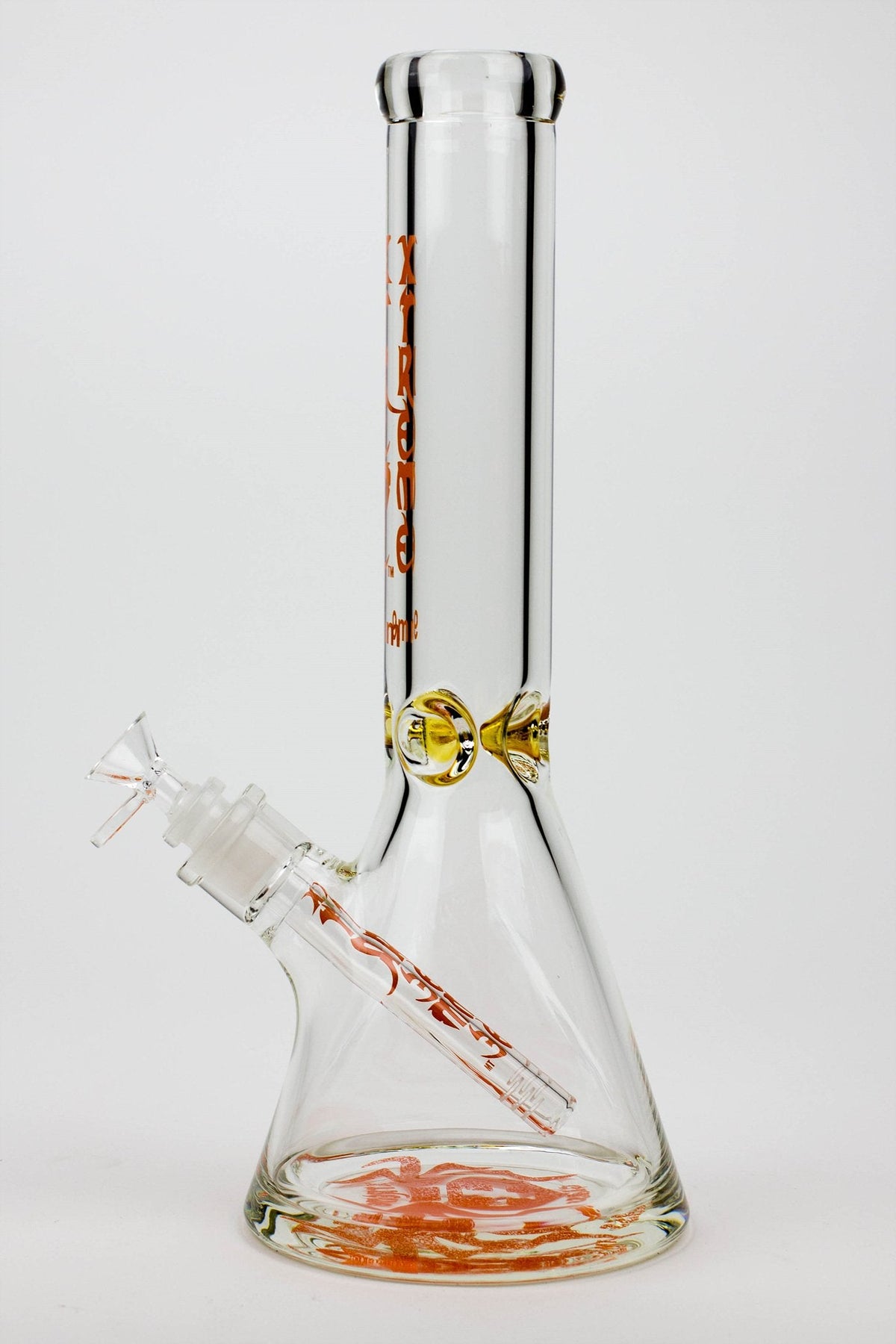 Side View of the 9mm 14 Inch Scientific Beaker Bong by XTREME Glass