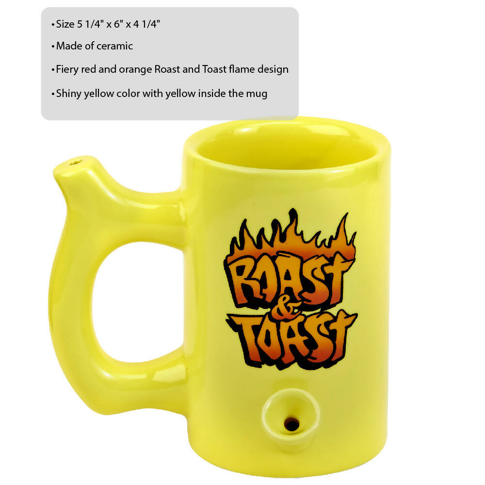 Yellow Ceramic Pipe Mug From Roast And Toast